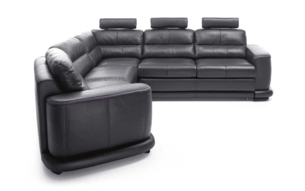 Camino Italian Leather Sectional w/Bed