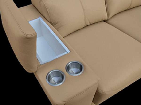 8312 Leather Sectional with Sliding Seats - Image 5