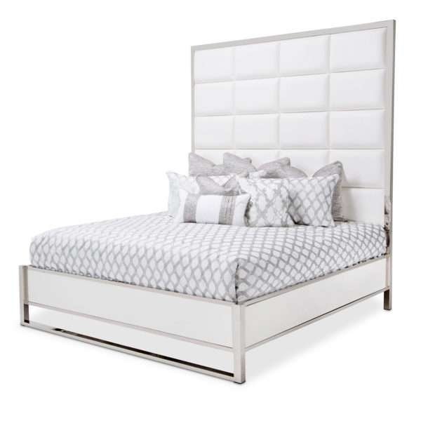 STATE ST.  Eastern King Metal Panel Bed