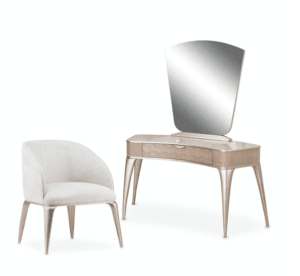 MALIBU CREST Vanity Desk Mirror & Chair