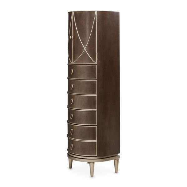 VILLA CHERIE - HAZELNUT  Swivel Chiffonier Lingerie Chest - Image 2