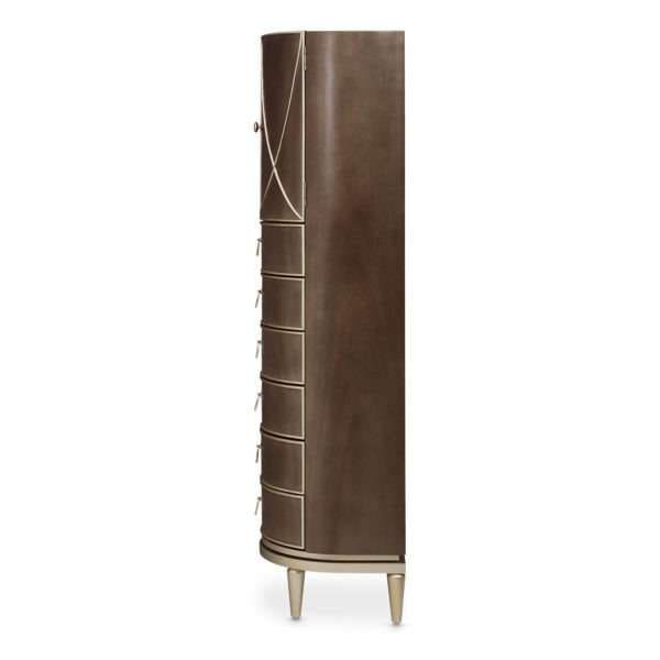 VILLA CHERIE - HAZELNUT  Swivel Chiffonier Lingerie Chest - Image 3