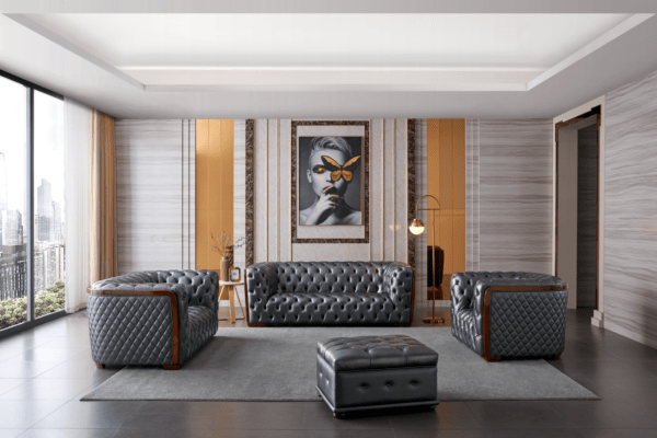 ESF 415 LEATHER SOFA - Image 4