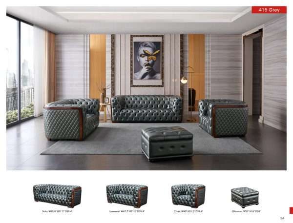 ESF 415 LEATHER SOFA - Image 3