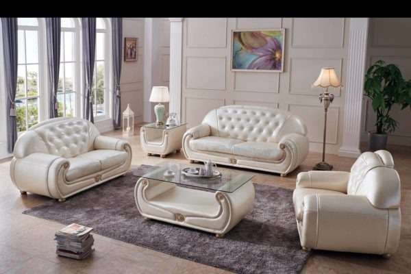 Giza Full Leather Sofa - Image 3