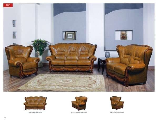 ESF 100 ITALIAN LEATHER SOFA - Image 5