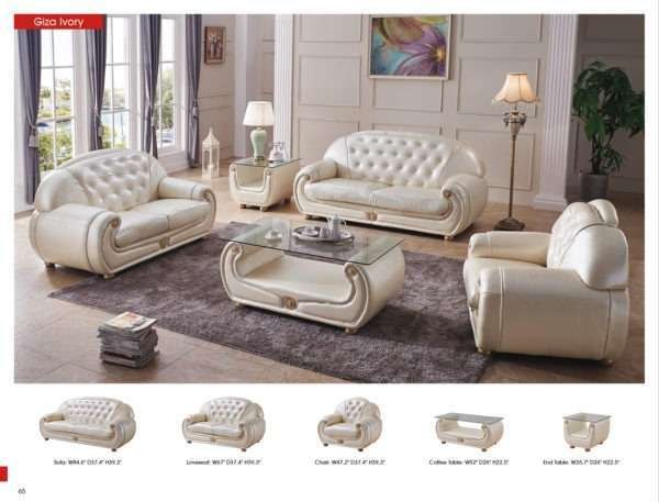 Giza Full Leather Sofa - Image 2