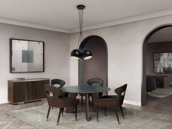 Modern Fin Dining Table - Image 4
