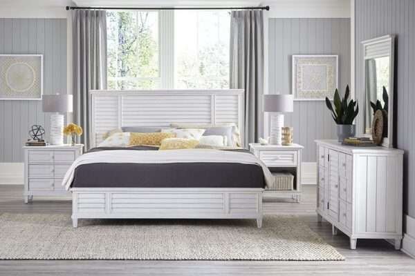 Cane Bay Louvered King Bed - Image 2