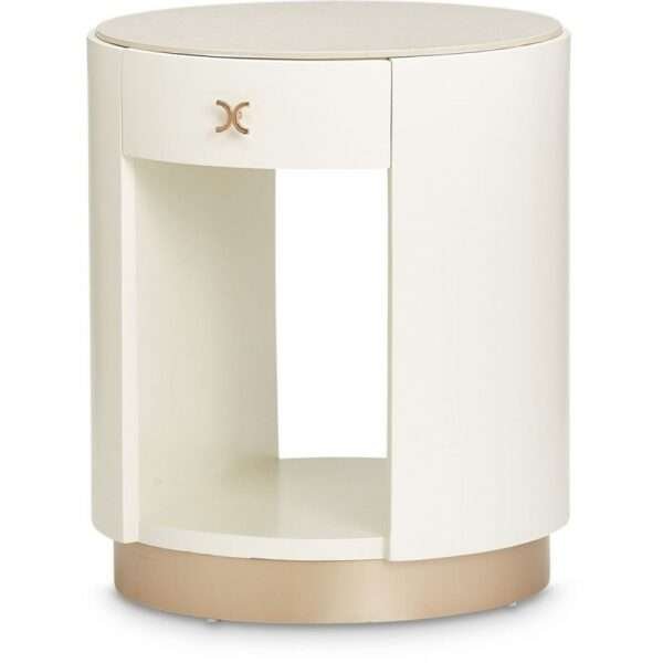La Rachelle Round End Table with Marble Top - Image 2