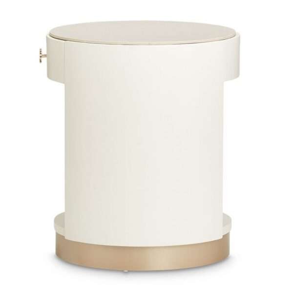 La Rachelle Round End Table with Marble Top - Image 3