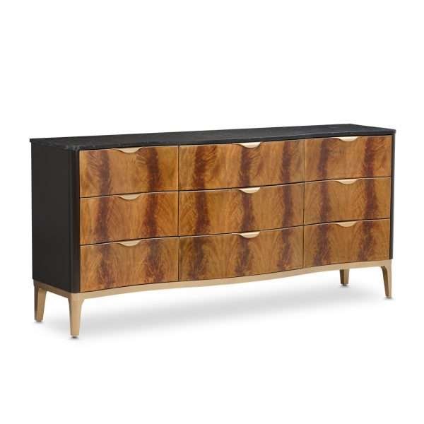 MALIBU CREST CROTCH MAHOGANY Dresser - Image 2