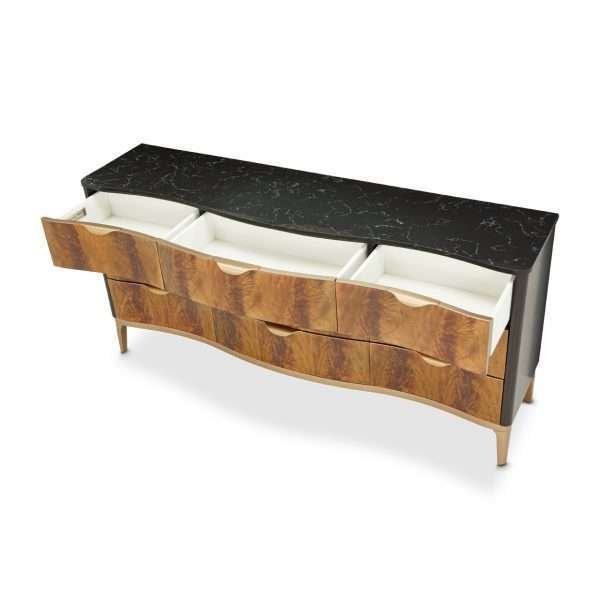 MALIBU CREST CROTCH MAHOGANY Dresser - Image 3