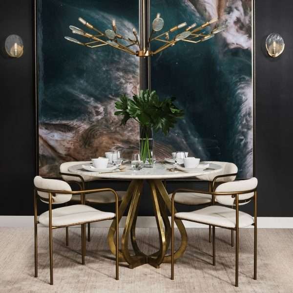 Laurent 48" Round Table (2 Base options) - Image 6