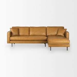 D'Arcy Leather Right or Left Chaise Sectional