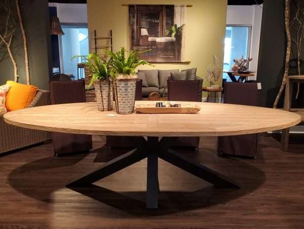 Chiara Outdoor Reclaimed Teak Dining Table - Image 3