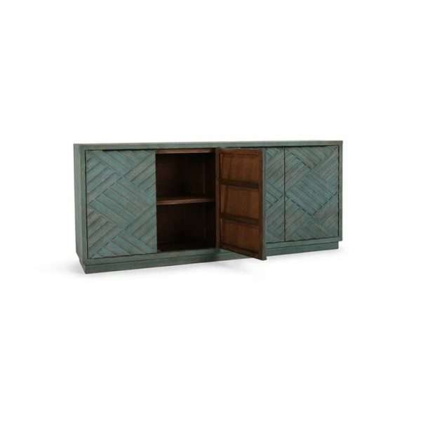 Mateo 4Dr Sideboard Antique Blue - Image 3