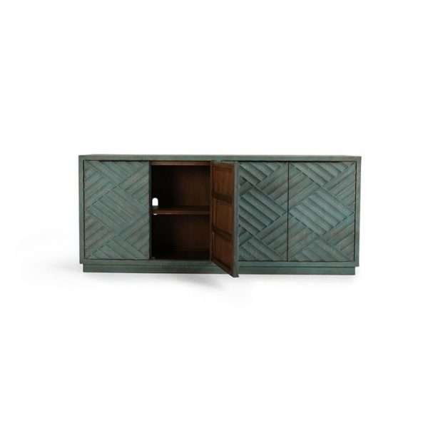 Mateo 4Dr Sideboard Antique Blue - Image 4