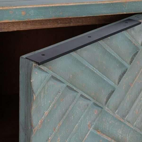 Mateo 4Dr Sideboard Antique Blue - Image 7