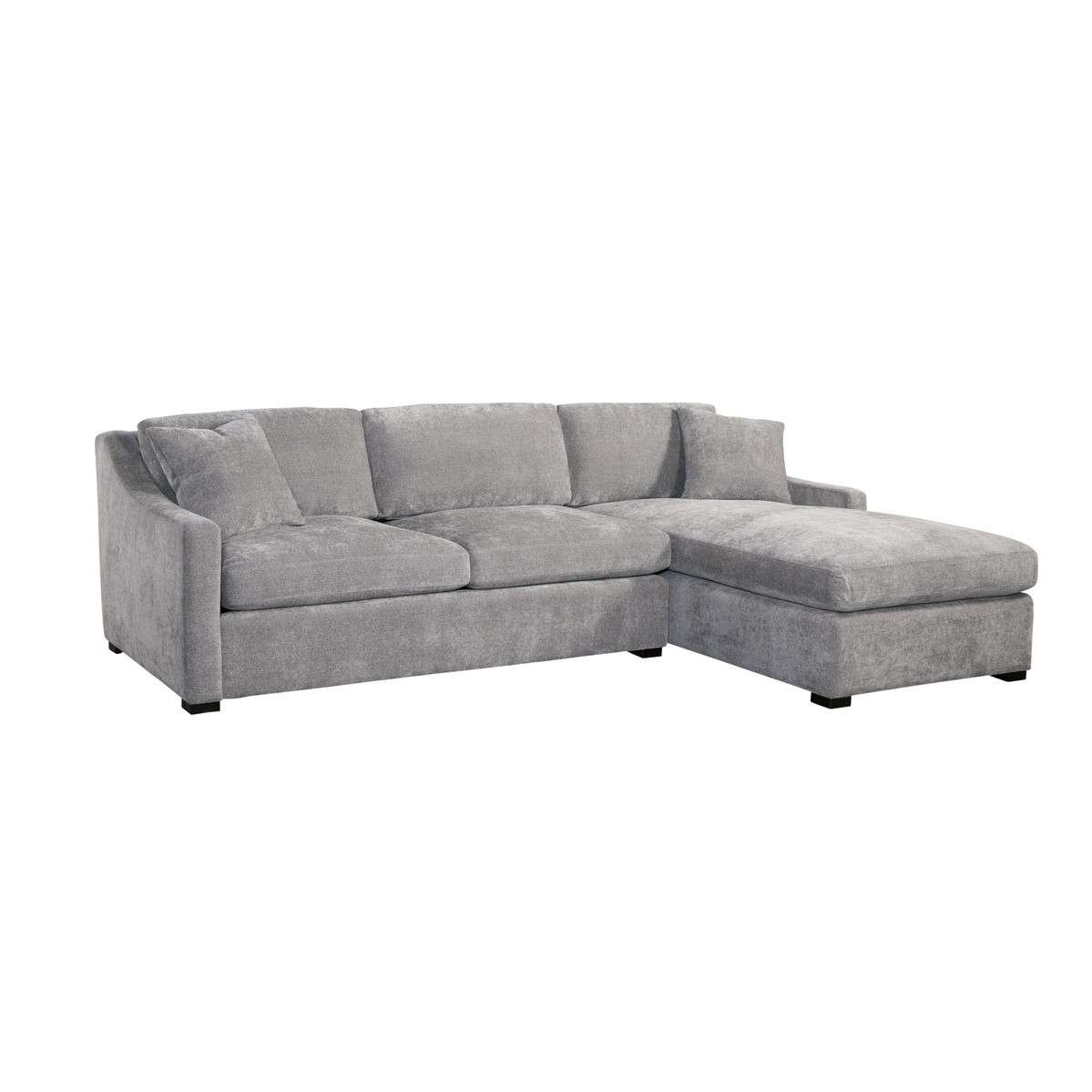 DELANEY SECTIONAL IN CHLOE SLATE | Curated Couches