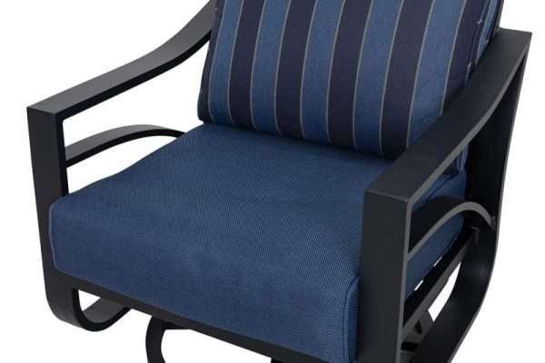 Jarvis 4-Piece Aluminum Sofa Set with Swivel Rocking Chairs - Image 5