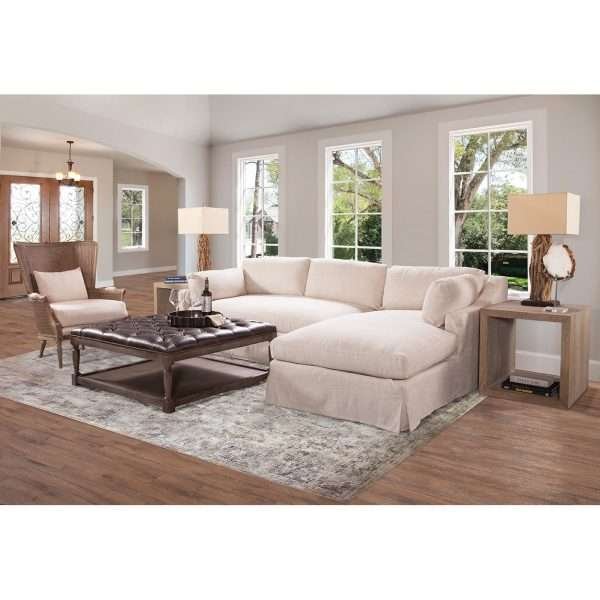 DUNE SLIPCOVERED SECTIONAL LAF CHAISE/RAF LOVESEAT - Image 3