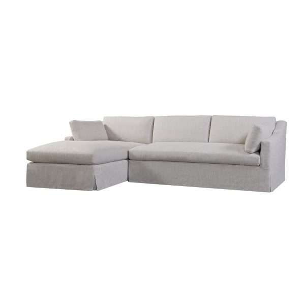 DUNE SLIPCOVERED SECTIONAL LAF CHAISE/RAF LOVESEAT