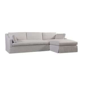 DUNE SLIPCOVERED SECTIONAL RAF CHAISE/LAF LOVESEAT