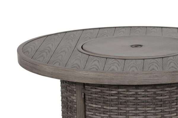 Tenaya 5-Piece Firepit Set with Swivel Rocking Chairs - Image 5