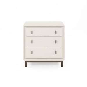 BLANC 3 DRAWER BEDSIDE CHEST