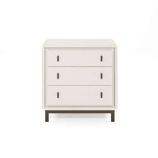 BLANC 3 DRAWER BEDSIDE CHEST