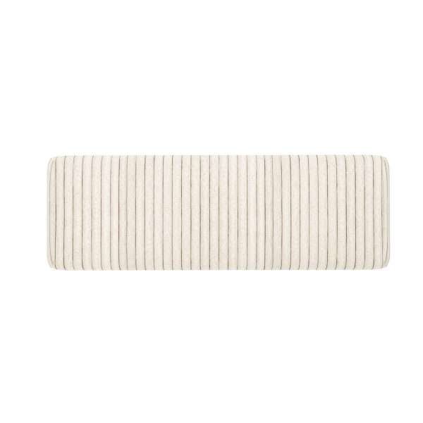BLANC BED BENCH W/ METAL LEGS - Image 2