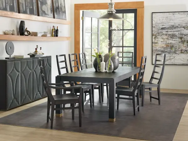 Curata Rectangle Dining Table w/2-20in leaves - Image 3