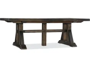 Roslyn County Trestle Dining Table w/2 21in leaves