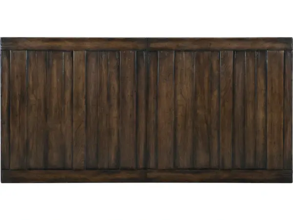 Roslyn County Trestle Dining Table w/2 21in leaves - Image 4