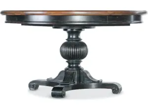 Charleston Round Pedestal Dining Table w/1-20in leaf