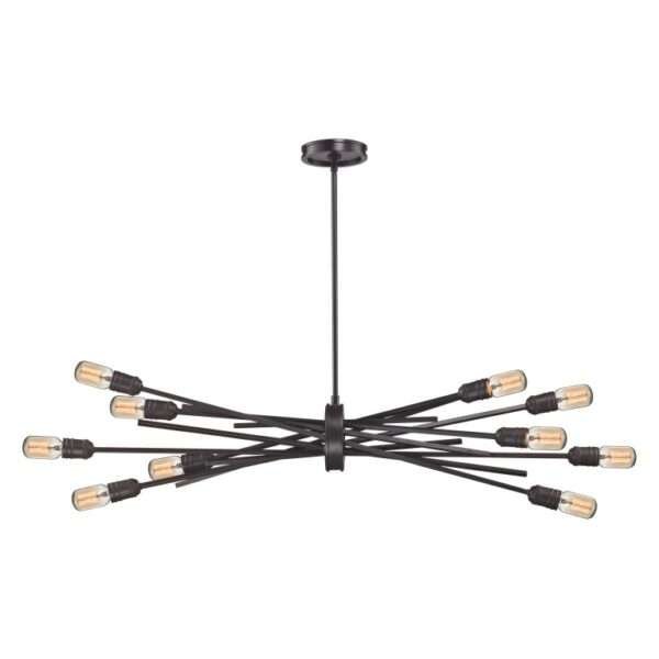 XENIA 40'' WIDE 10-LIGHT CHANDELIER - Image 2