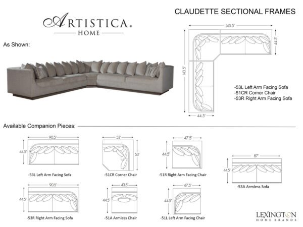 CLAUDETTE SECTIONAL - Image 3