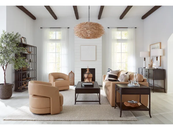 Keys Swivel Chair (2 Leather Options) - Image 9