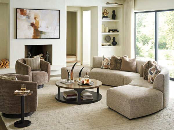ALSTON ARMLESS CURVED SOFA - Image 4