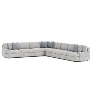 Serena Fabric 5pc Sectional