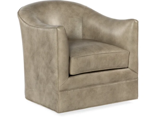 Gideon Swivel Club Chair (2 Leather Options) - Image 2