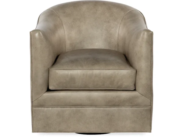 Gideon Swivel Club Chair (2 Leather Options) - Image 4