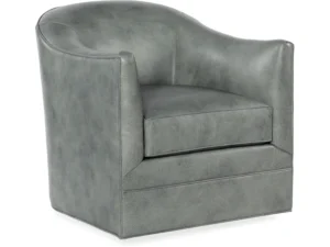 Gideon Swivel Club Chair (2 Leather Options)