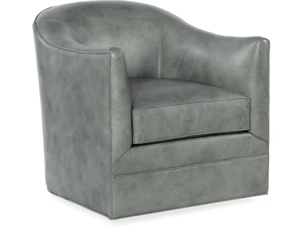 Gideon Swivel Club Chair (2 Leather Options)
