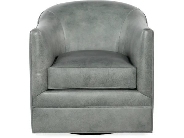 Gideon Swivel Club Chair (2 Leather Options) - Image 3
