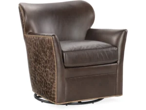 Hooker Swivel Chair (2 Leather Options)