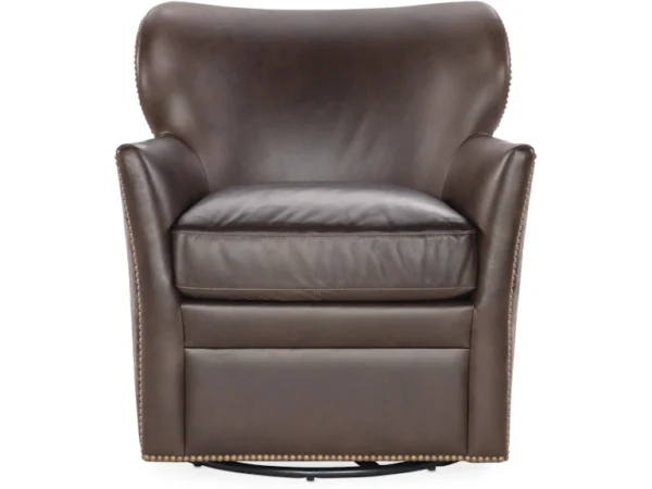 Hooker Swivel Chair (2 Leather Options) - Image 3