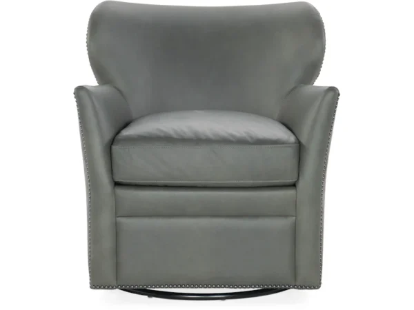 Hooker Swivel Chair (2 Leather Options) - Image 4