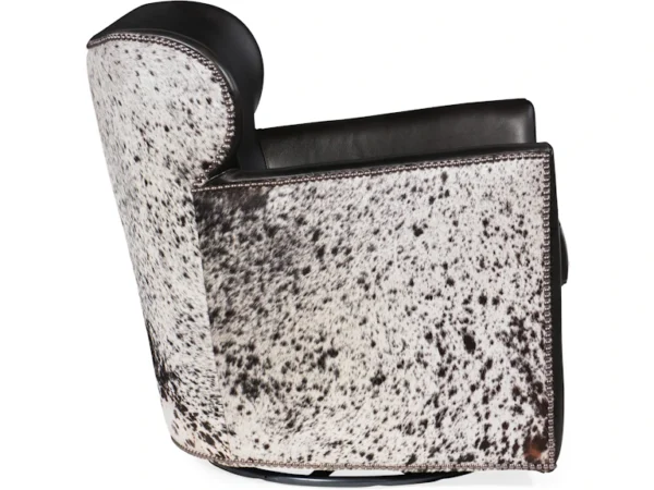 Kato Leather Swivel Chair w/ Salt Pepper HOH (2 Options) - Image 3